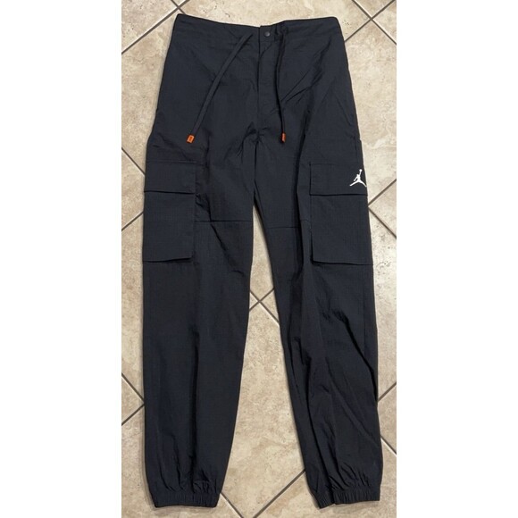 Jordan Pants Mens M Black MVP Flight Club Cargo Ripstop Athletic HV8606-010 Nike - Picture 1 of 11